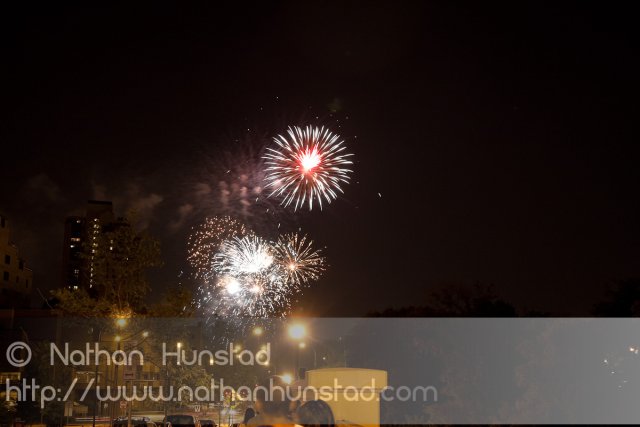 Minneapolis fireworks on 4 July 2010